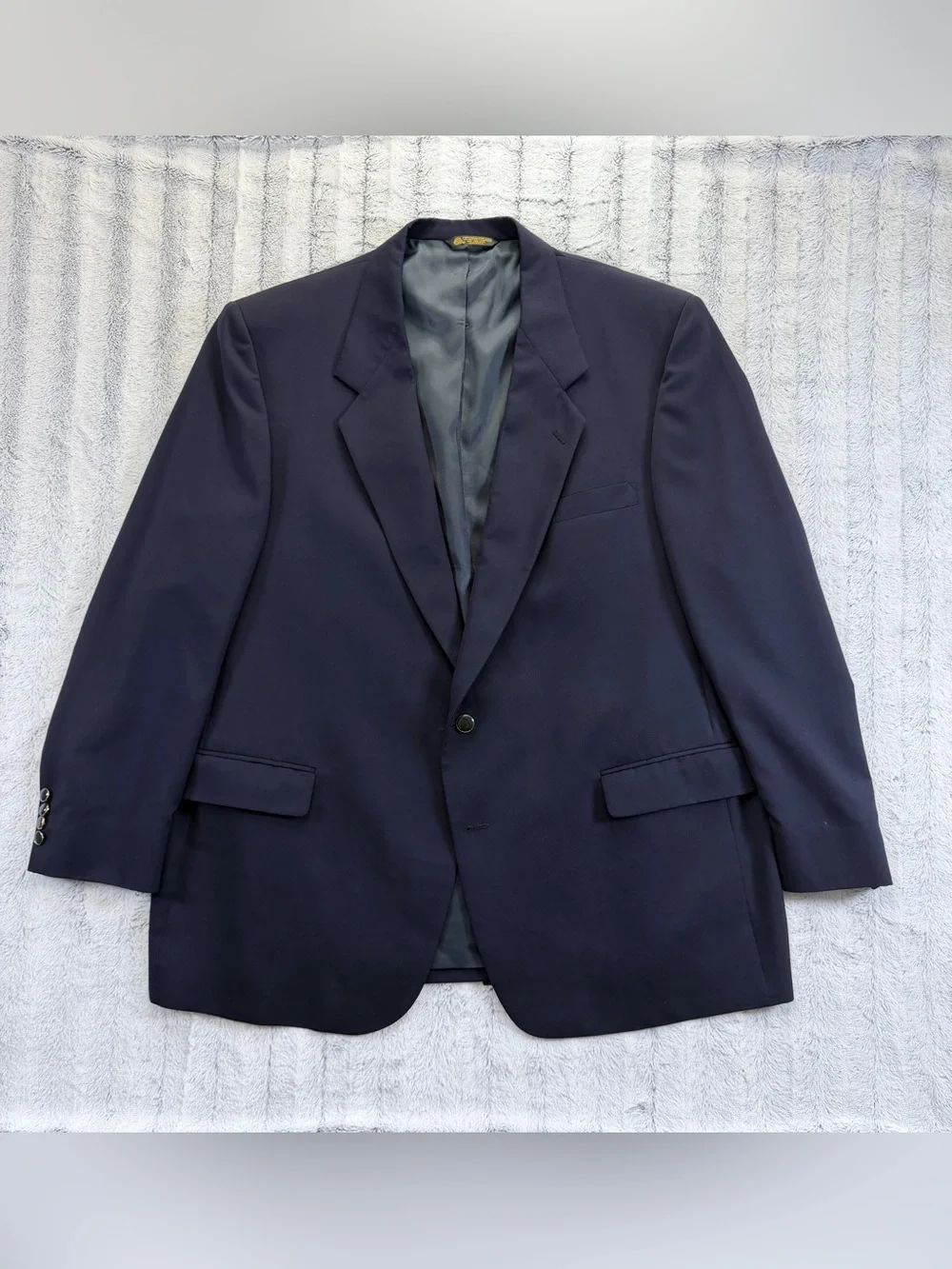 Vintage RSM Rochester Special Man 100% pure wool navy blazer big & tall